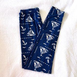 NWOT Adorable Sailboat Leggings